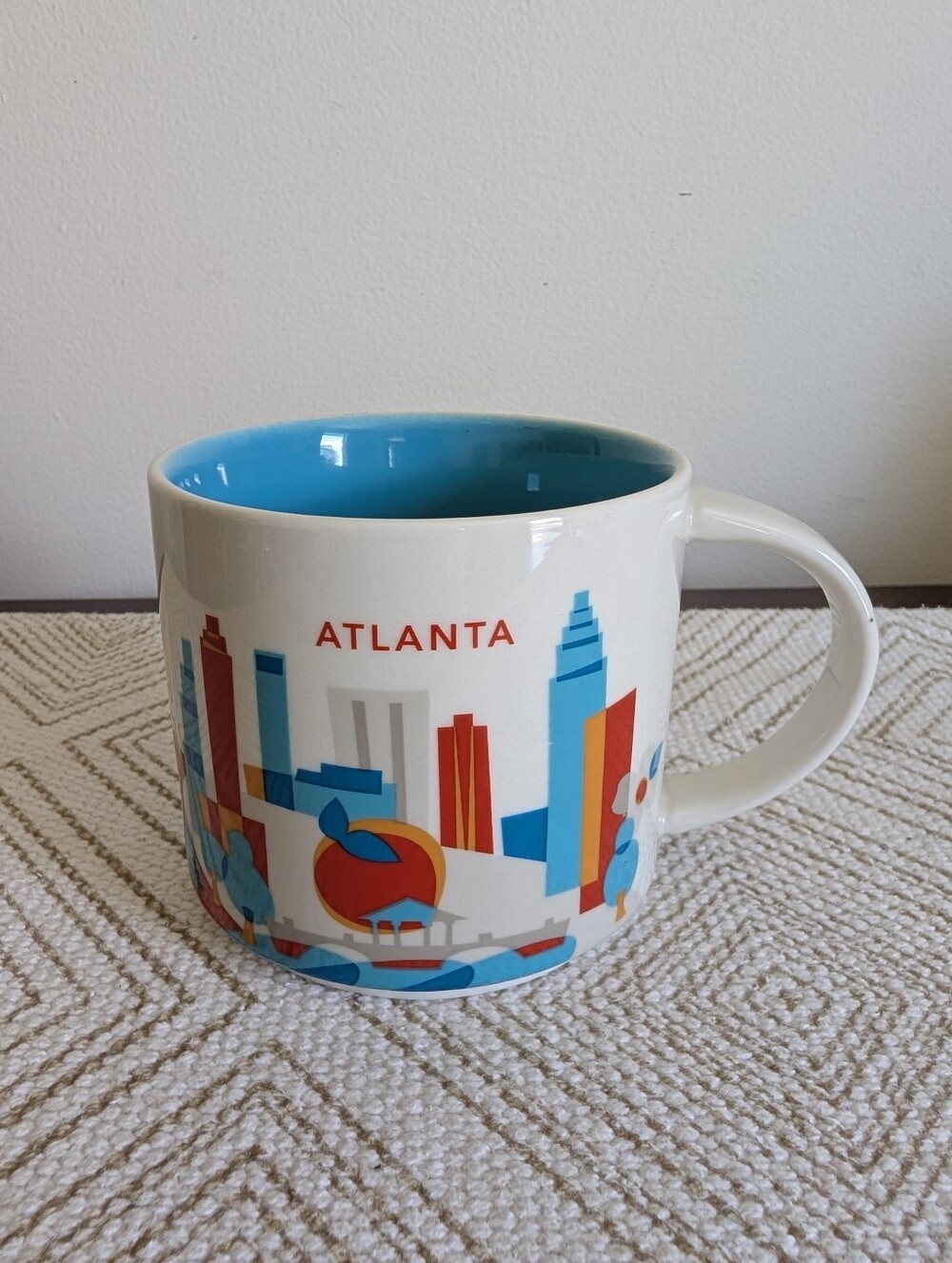 Starbucks Atlanta Skyline Ceramic‎ Mug - Blue Interior